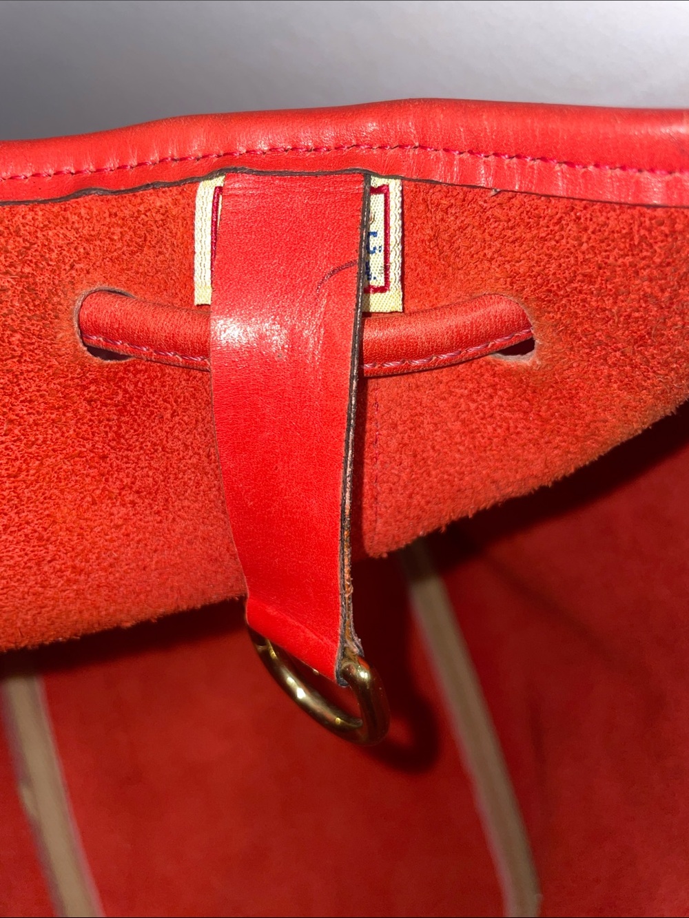 Vintage Dooney &  Bourke All Weather Leather Drawstring Bucket Bag - Picture 14 of 16
